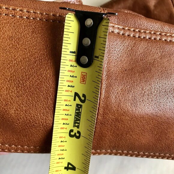 Spikes and Sparrow brown soft pebbled leather shoulder/ crossbody purse Boho bag - Picture 8 of 8